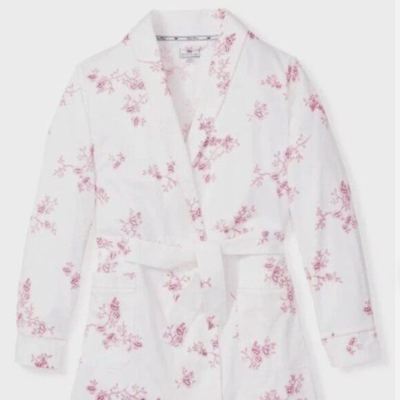 Petite Plume English Rose Floral Cotton Robe - Picture 4 of 10